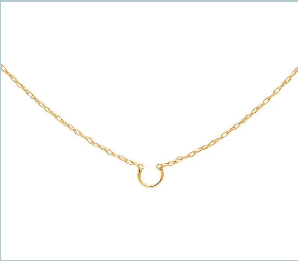 14k Yellow Gold 0.6mm Pendant Saddle Rope Chain — 18"
