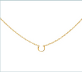 14k Yellow Gold 0.6mm Pendant Saddle Rope Chain — 18"