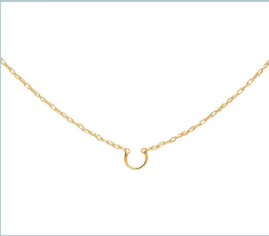 14k Yellow Gold 0.6mm Pendant Saddle Rope Chain — 18"