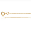 14k Yellow Gold 1.3mm Flat Oval Cable Chain — 18"