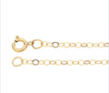 14k Yellow Gold 1.5mm Flat Oval Cable Chain — 16"