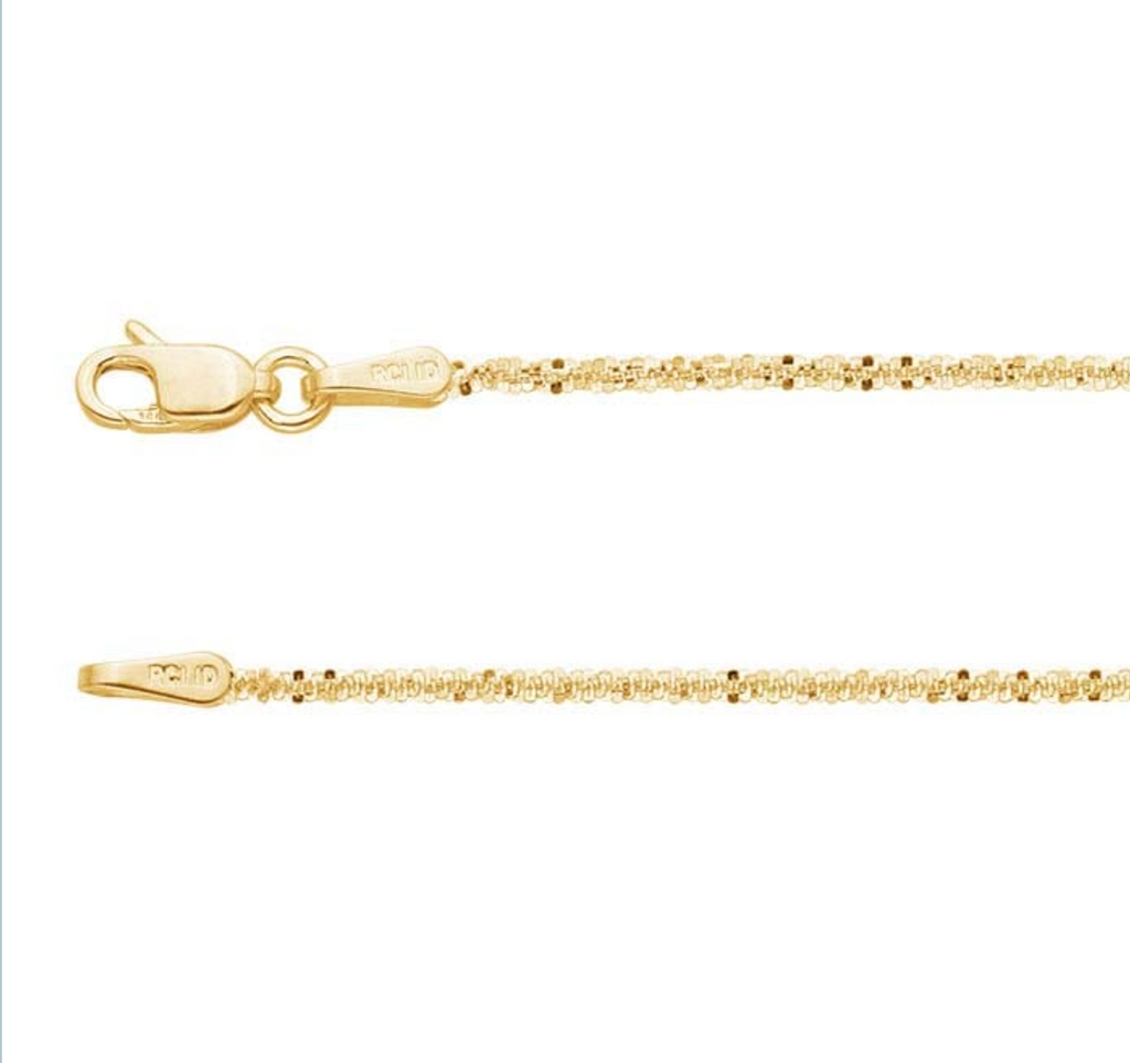 14k Yellow Gold 1.2mm Margherita Chain — 20"