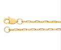 14k Yellow Gold 1.3mm Drawn Rolo Chain