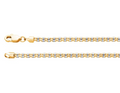 14k Yellow Gold 2.7mm Fancy Ice Chain — 16"