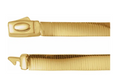 14K Yellow/White Gold 6 mm Reversible Omega 18" Chain