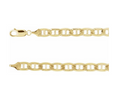 14k Yellow Gold 6mm Curbed Anchor Chain — 8.5"
