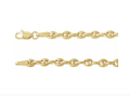 14k Yellow Gold 3.8mm Hollow Puffed Anchor Chain — 16"