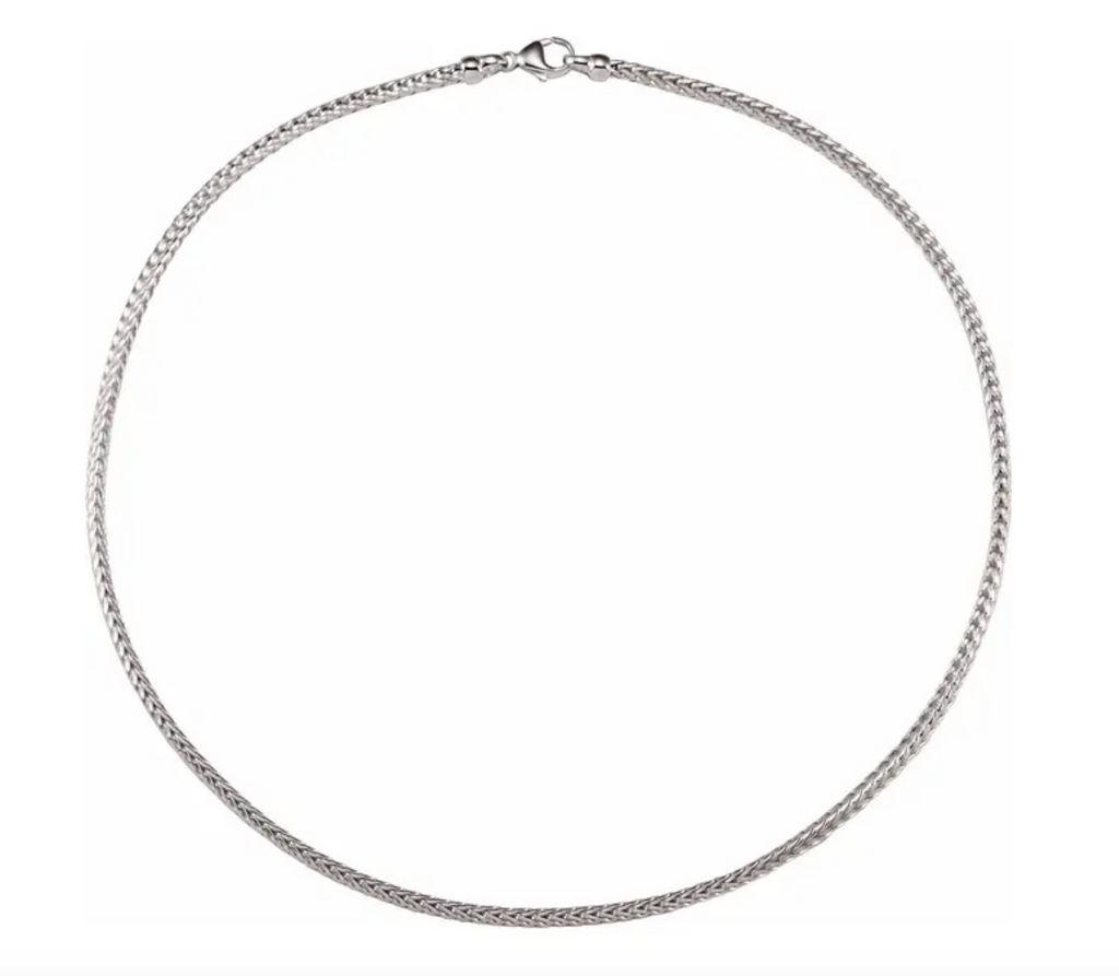Sterling Silver 2.75mm Foxtail Chain 16"