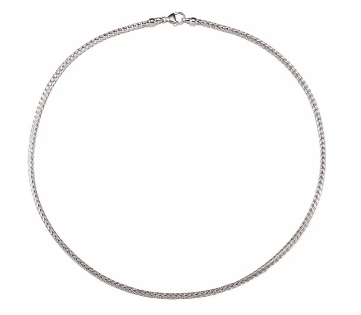 Sterling Silver 2.75mm Foxtail Chain 16"