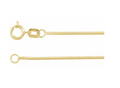 14k Yellow Gold 1mm Unseamed Snake Chain — 20"