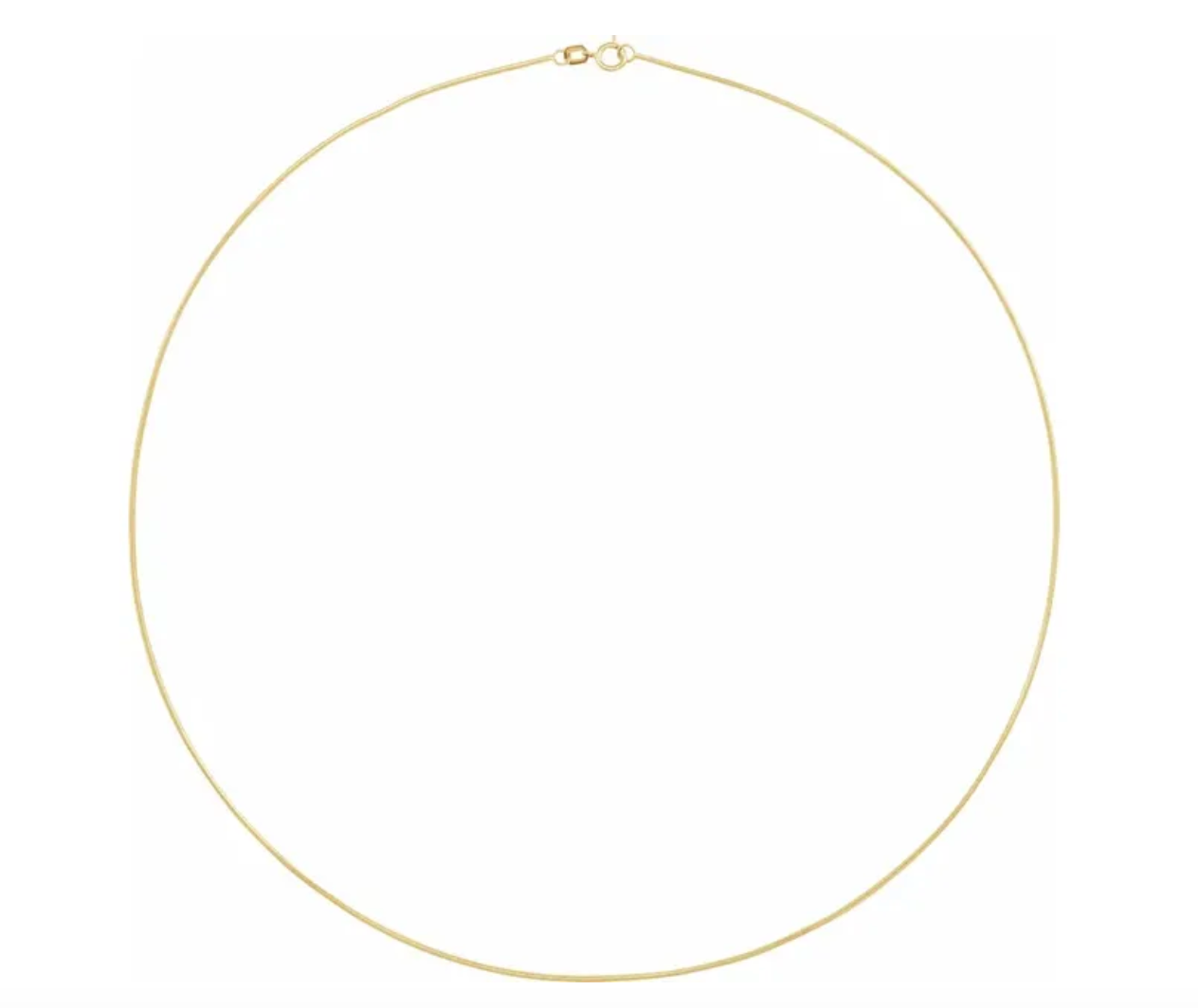 14k Yellow Gold 1mm Snake Chain — 16"