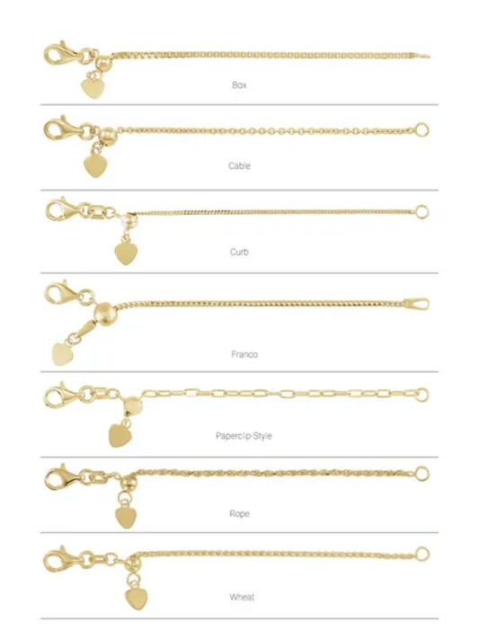 1.5 mm Adjustable 3" Chain Extender