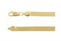 14K Yellow or White Gold in 1.6mm or 4.6 mm Flexible Herringbone Chain