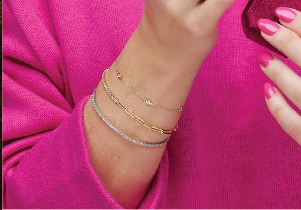 THE PAPERCLIP DIAMOND LINE BRACELET · 1 CTW Lab