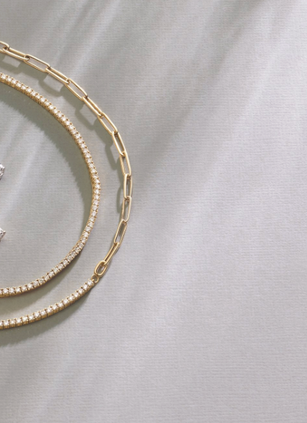 THE PAPERCLIP DIAMOND LINE BRACELET · 1 CTW Lab