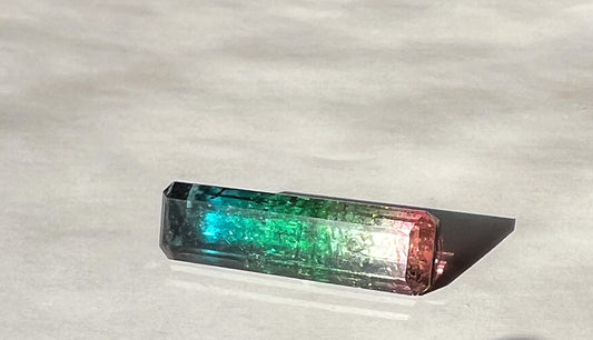 4.15ct Rainbow Parti Afghan Tourmaline — Palimpsest Signet or Pendant — Made to Order