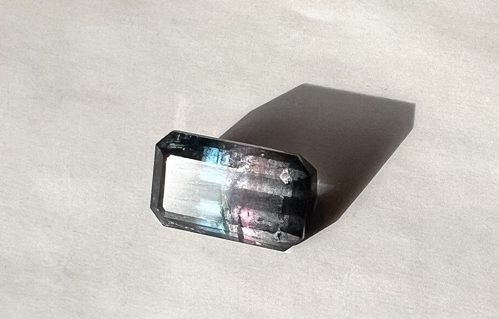 3.25ct Dark Purple–Pink–Blue Afghan Tourmaline — Palimpsest Signet — Made to Order