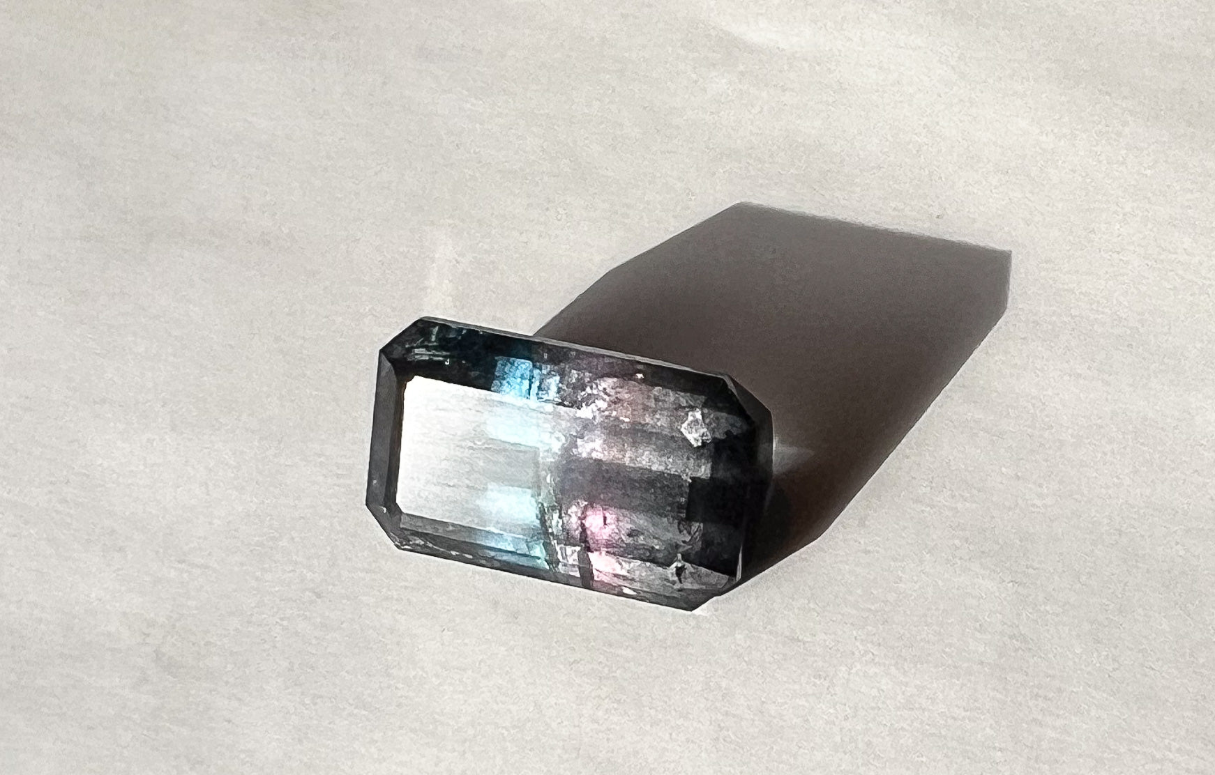 3.25ct Dark Purple–Pink–Blue Afghan Tourmaline — Palimpsest Signet — Made to Order