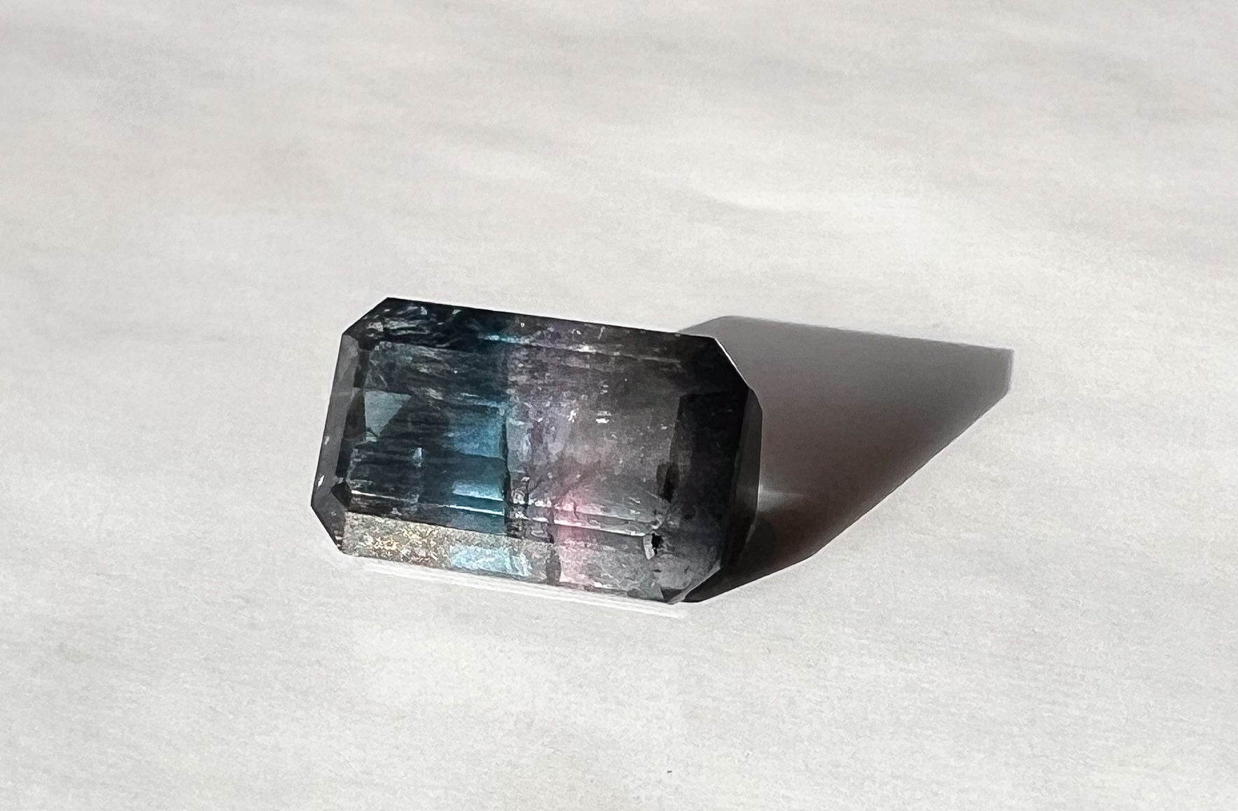 3.25ct Dark Purple–Pink–Blue Afghan Tourmaline — Palimpsest Signet — Made to Order