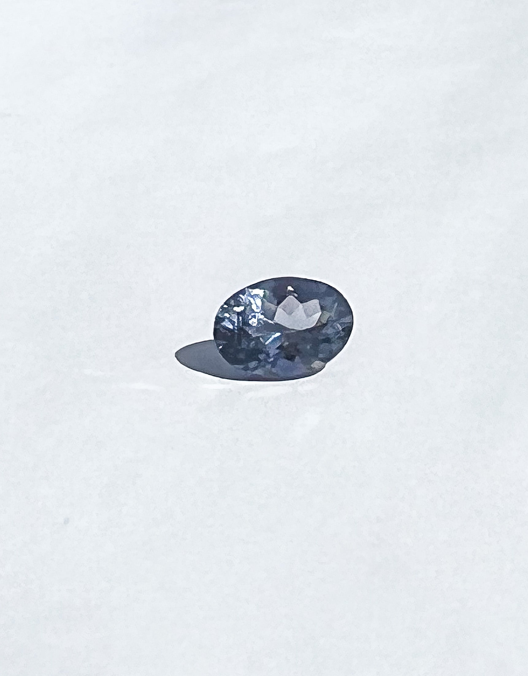 1.55ct Steel Blue Spinel — Solitaire Ring or Pendant — Made to Order