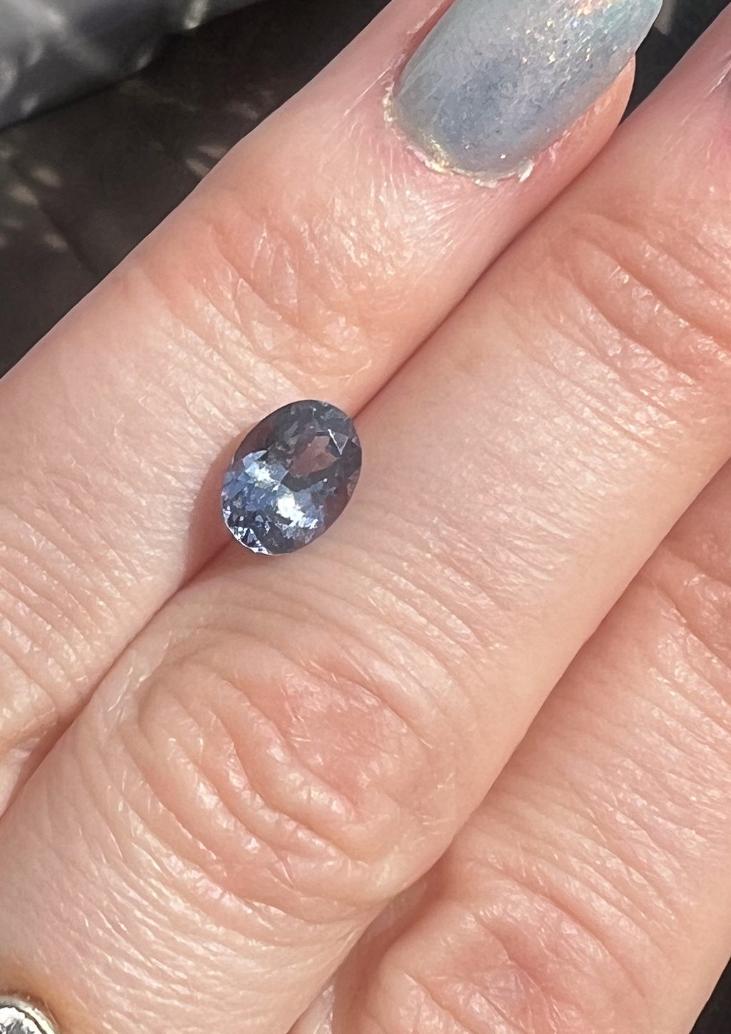 1.55ct Steel Blue Spinel — Solitaire Ring or Pendant — Made to Order