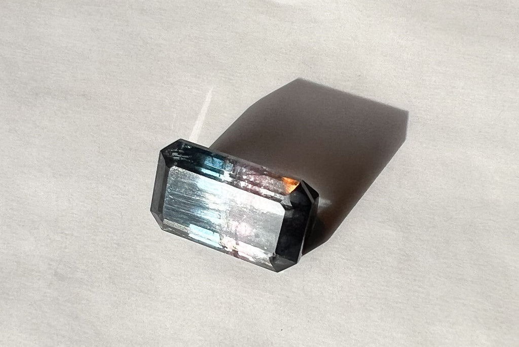3.25ct Dark Purple–Pink–Blue Afghan Tourmaline — Palimpsest Signet — Made to Order