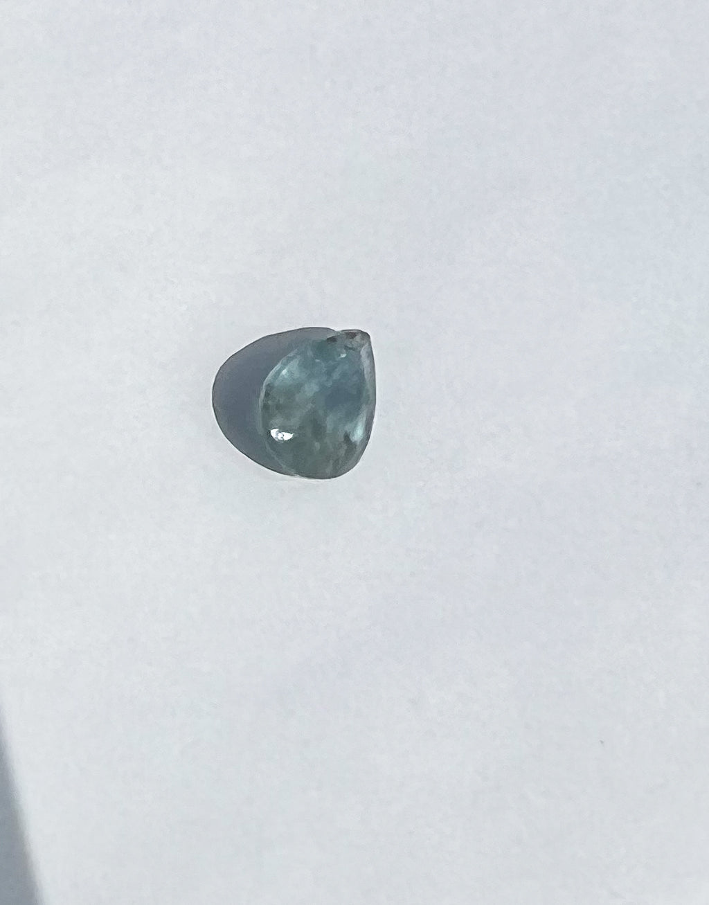 1ct Unheated Teal Blue Pear Montana Sapphire — Solitaire Ring or Pendant — Made to Order