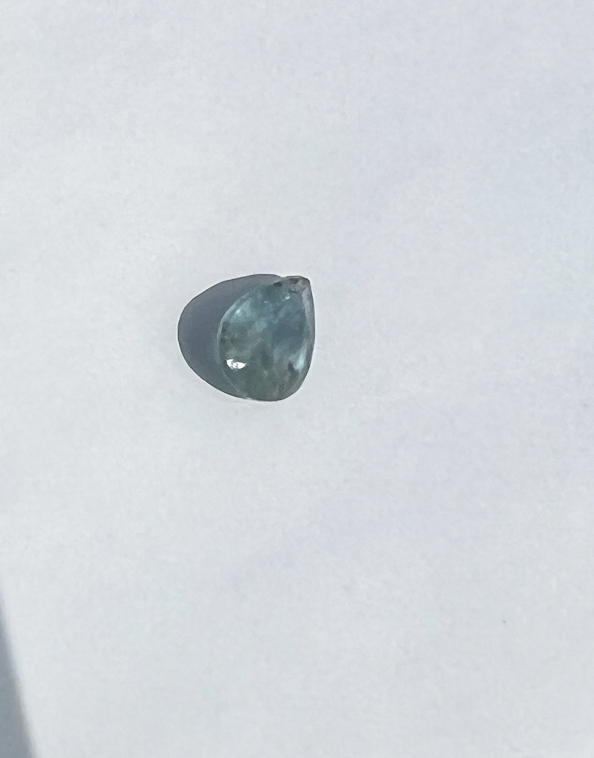 1ct Unheated Teal Blue Pear Montana Sapphire — Solitaire Ring or Pendant — Made to Order