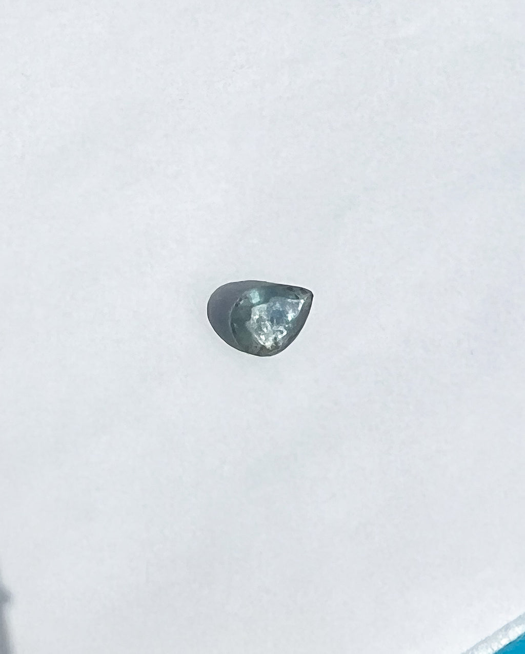 1ct Unheated Teal Blue Pear Montana Sapphire — Solitaire Ring or Pendant — Made to Order