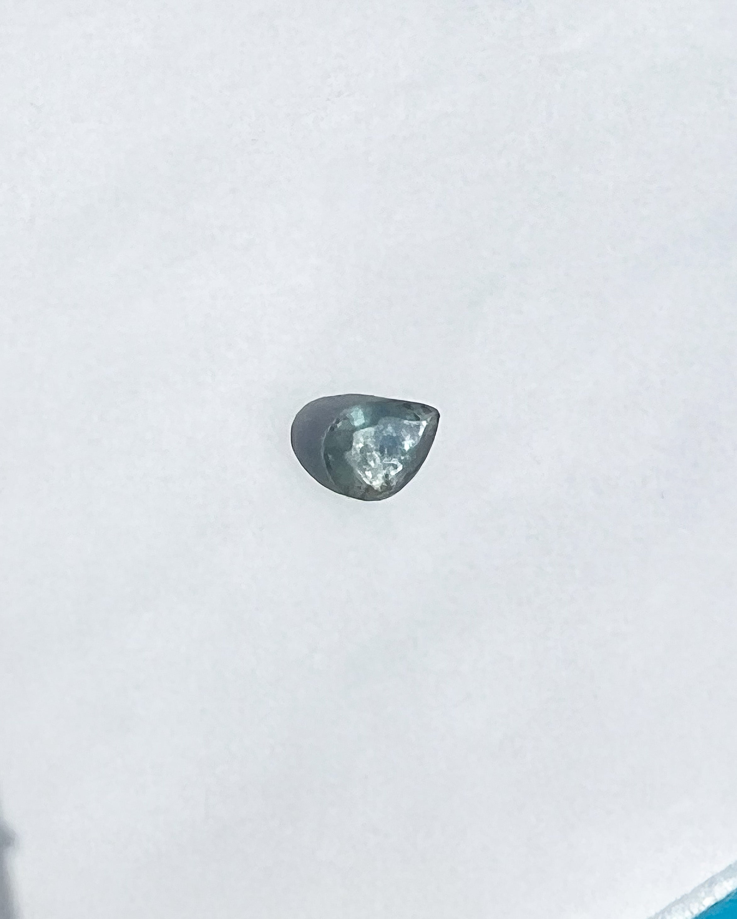 1ct Unheated Teal Blue Pear Montana Sapphire — Solitaire Ring or Pendant — Made to Order