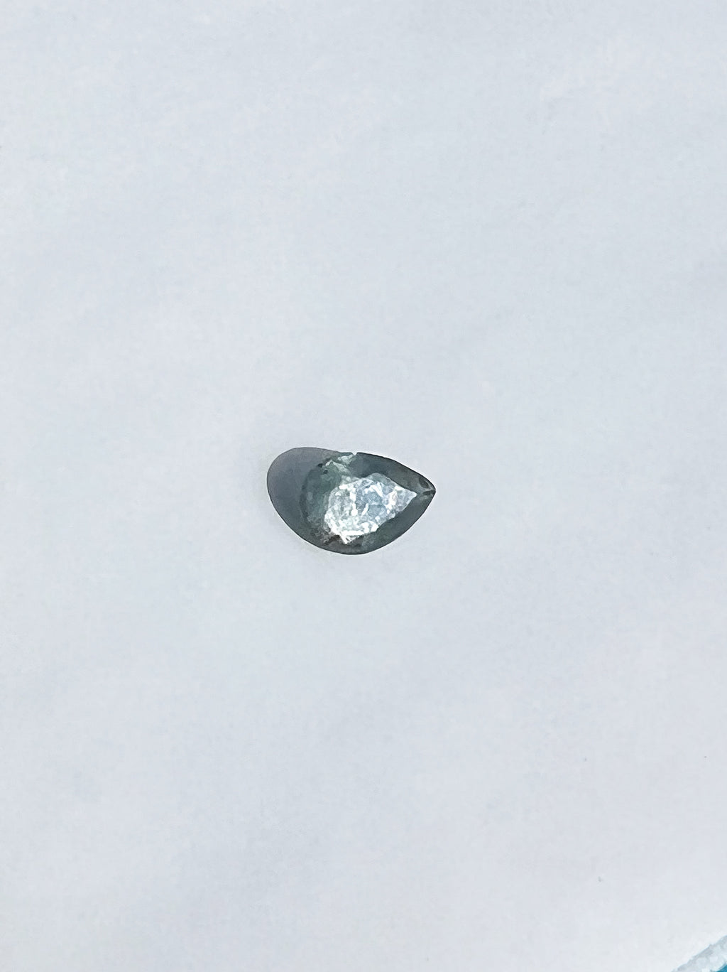 1ct Unheated Teal Blue Pear Montana Sapphire — Solitaire Ring or Pendant — Made to Order