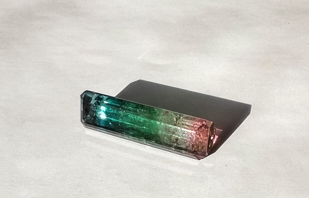 4.15ct Rainbow Parti Afghan Tourmaline — Palimpsest Signet or Pendant — Made to Order
