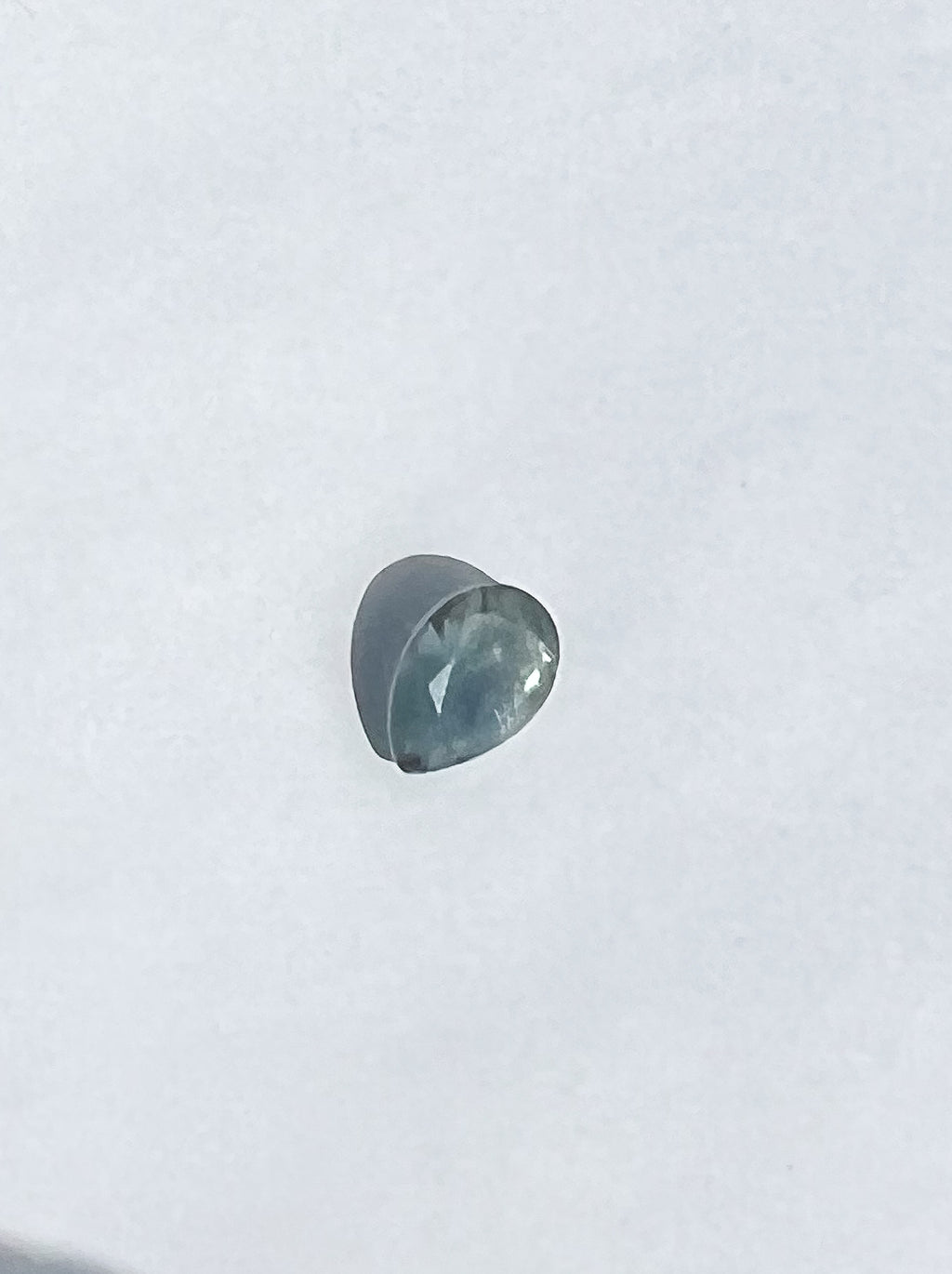 1ct Unheated Teal Blue Pear Montana Sapphire — Solitaire Ring or Pendant — Made to Order