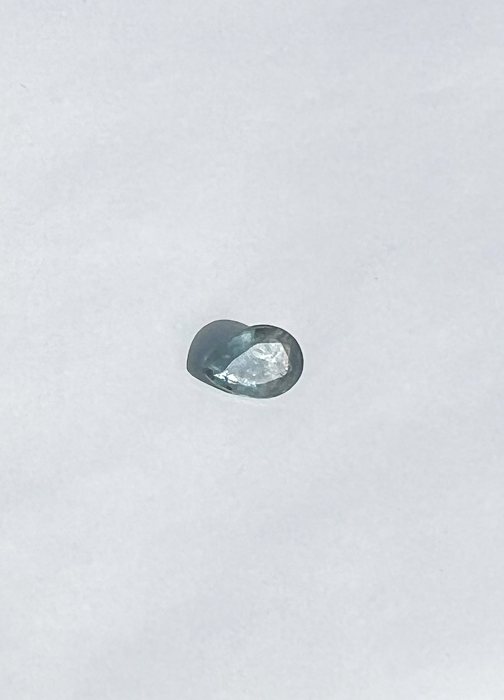 1ct Unheated Teal Blue Pear Montana Sapphire — Solitaire Ring or Pendant — Made to Order