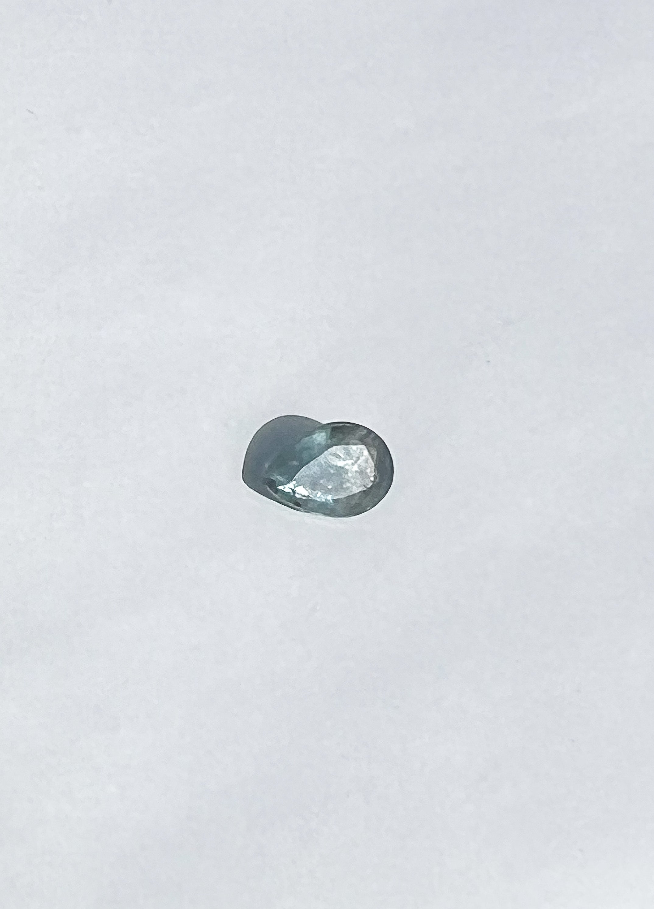 1ct Unheated Teal Blue Pear Montana Sapphire — Solitaire Ring or Pendant — Made to Order