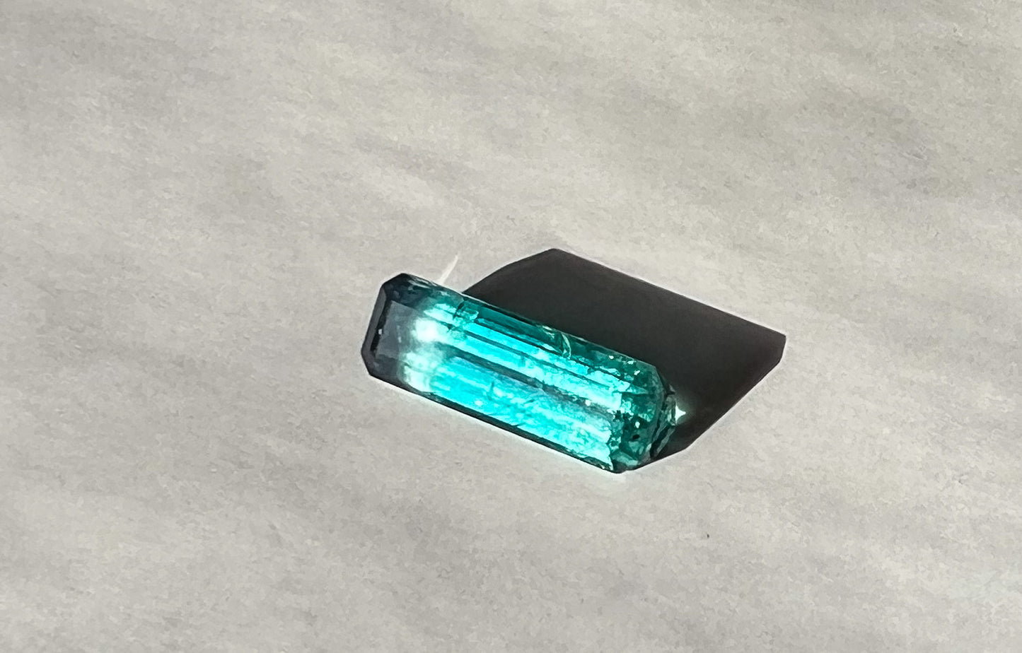 1.85ct Teal + Clear Stripe Afghan Tourmaline — Palimpsest Signet or Pendant — Made to Order