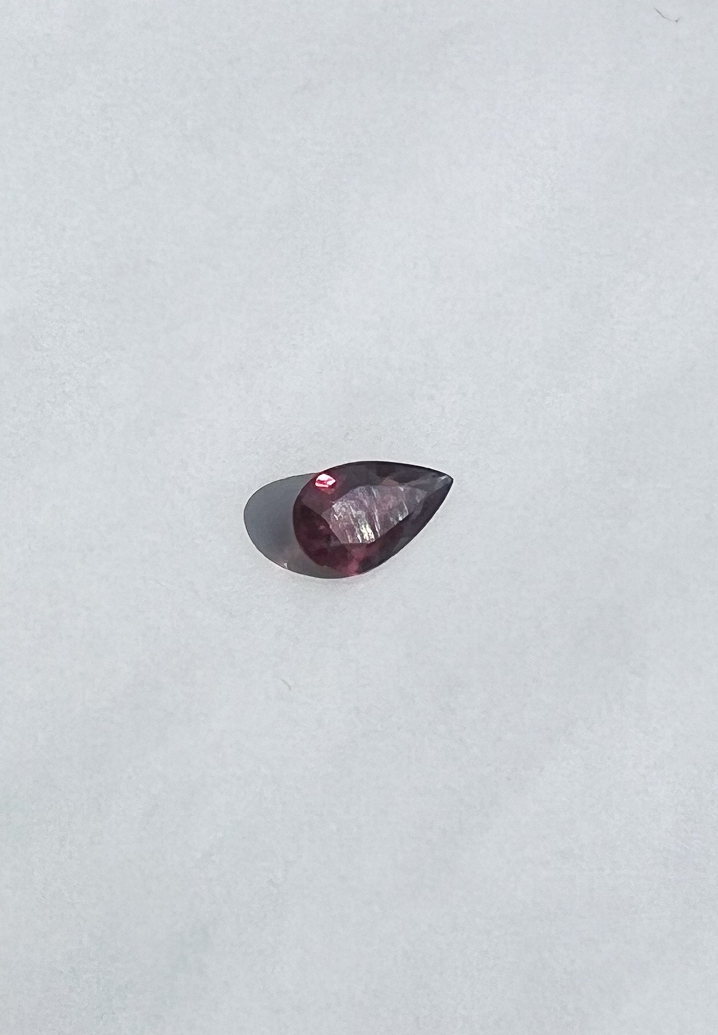 0.95ct Red Sapphire Pear — Songea, Tanzania — Solitaire Ring or Pendant — Made to Order