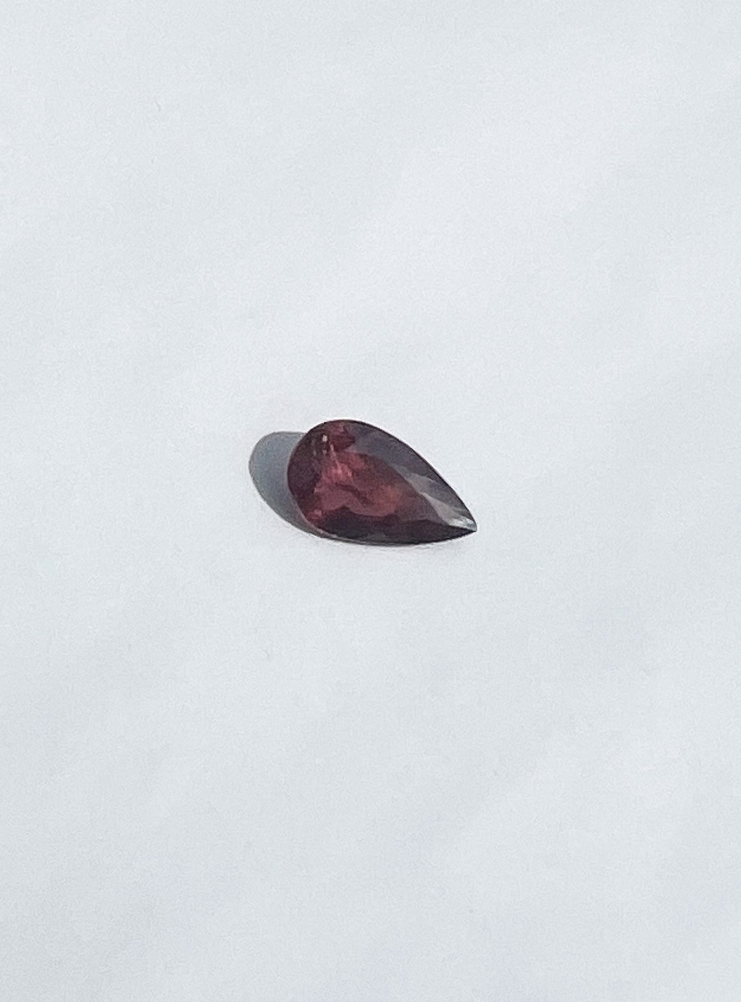 0.95ct Red Sapphire Pear — Songea, Tanzania — Solitaire Ring or Pendant — Made to Order