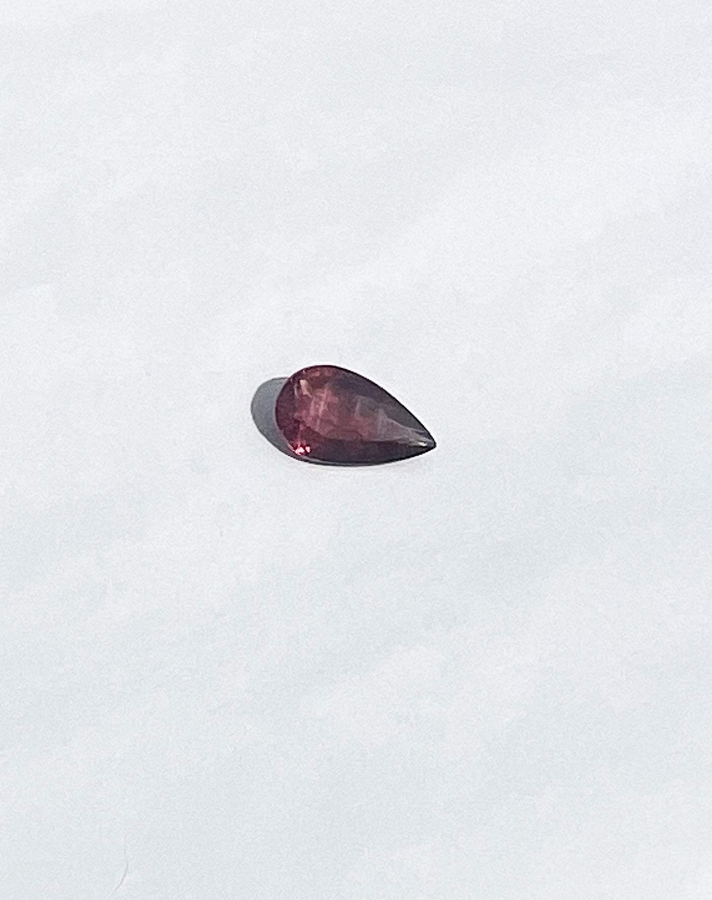 0.95ct Red Sapphire Pear — Songea, Tanzania — Solitaire Ring or Pendant — Made to Order