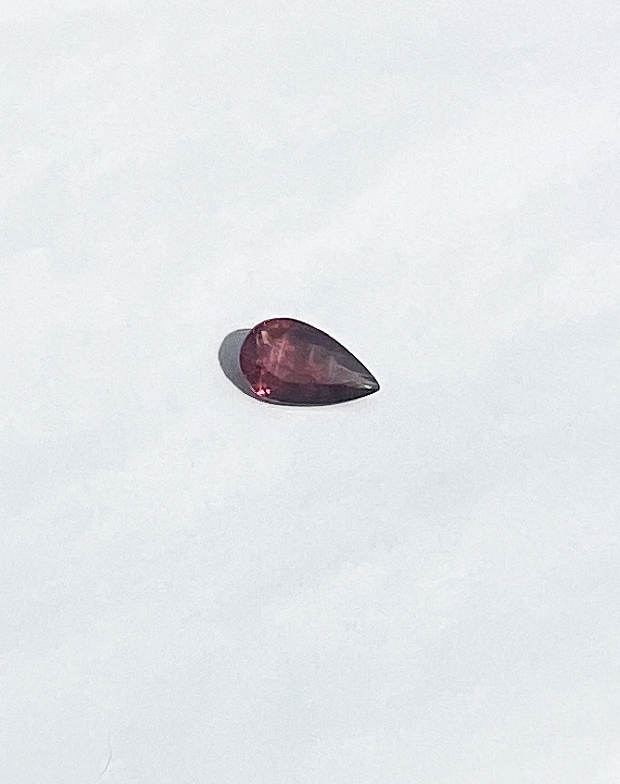 0.95ct Red Sapphire Pear — Songea, Tanzania — Solitaire Ring or Pendant — Made to Order