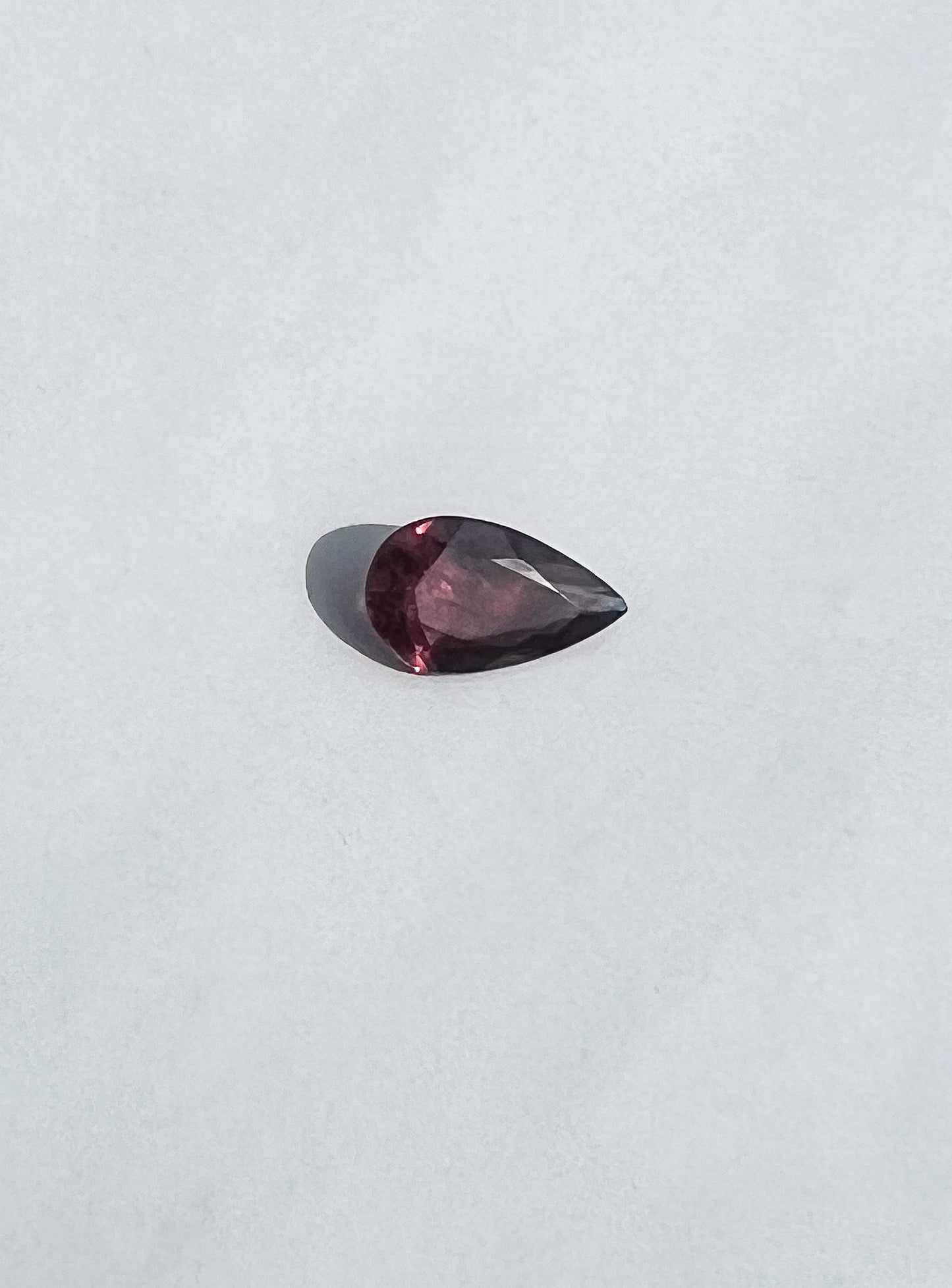 0.95ct Red Sapphire Pear — Songea, Tanzania — Solitaire Ring or Pendant — Made to Order