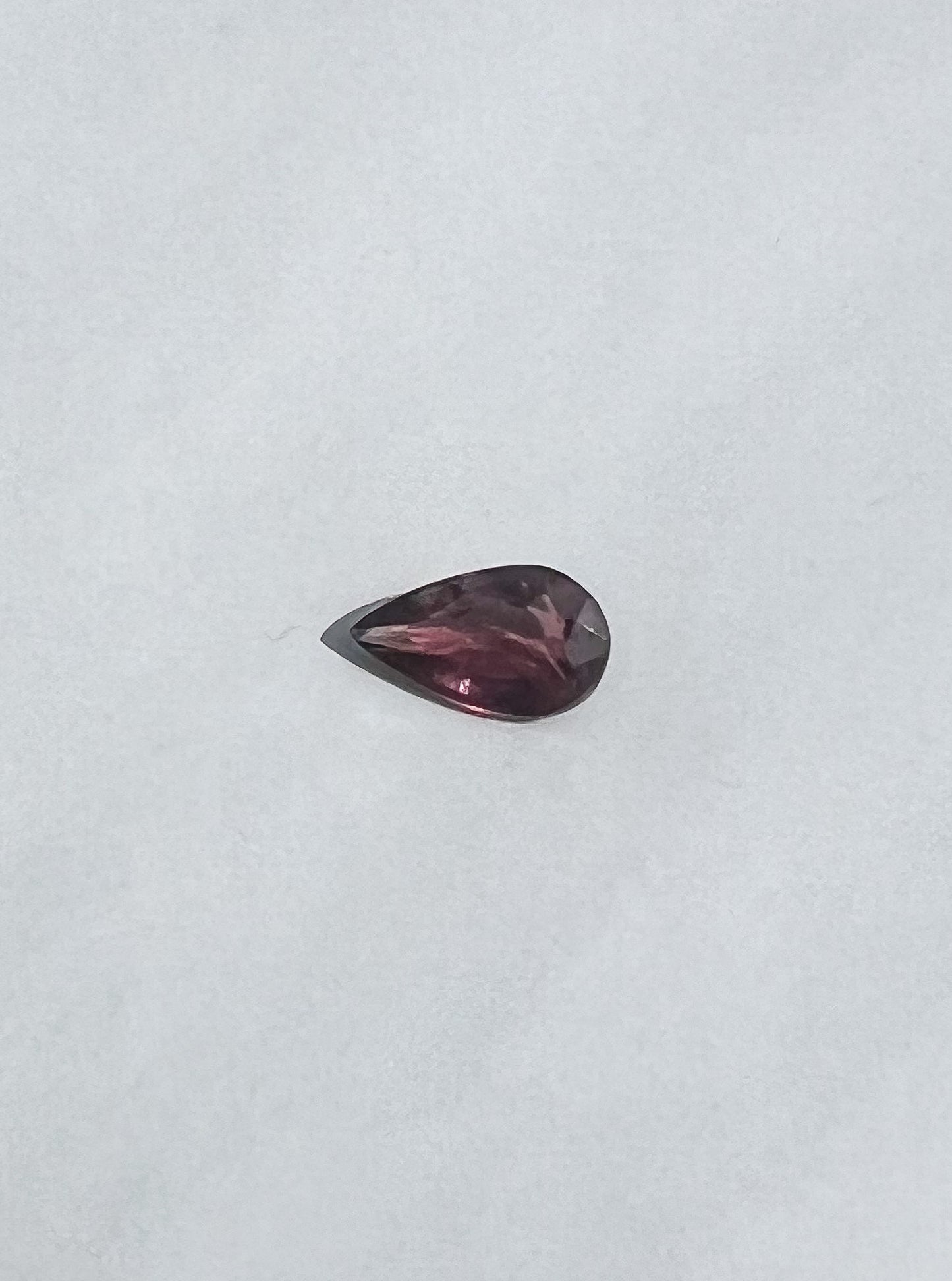 0.95ct Red Sapphire Pear — Songea, Tanzania — Solitaire Ring or Pendant — Made to Order