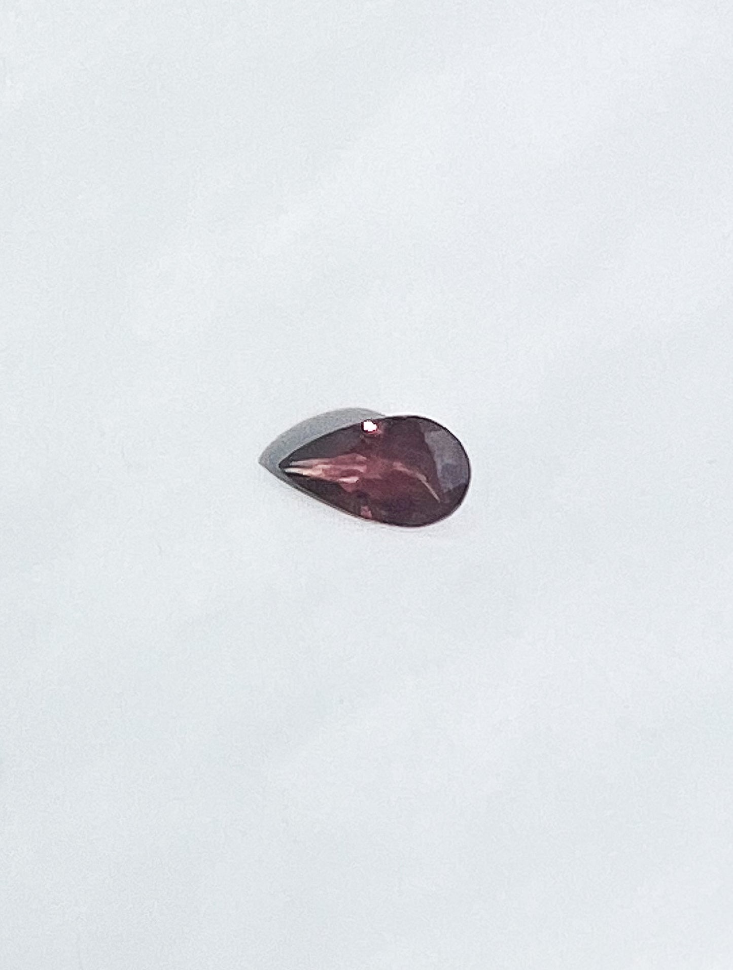 0.95ct Red Sapphire Pear — Songea, Tanzania — Solitaire Ring or Pendant — Made to Order