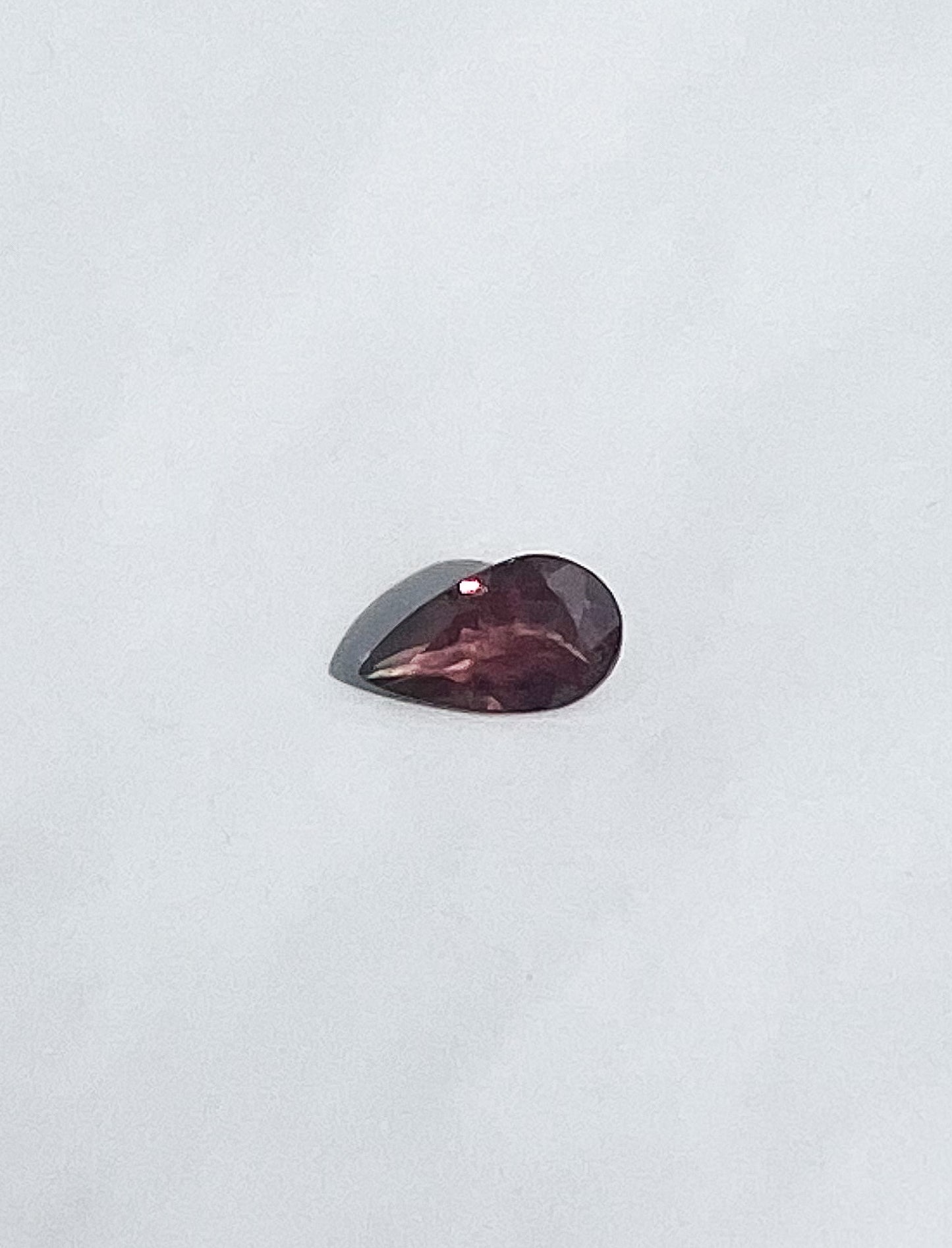 0.95ct Red Sapphire Pear — Songea, Tanzania — Solitaire Ring or Pendant — Made to Order
