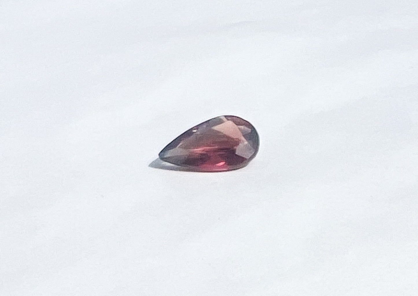 0.95ct Red Sapphire Pear — Songea, Tanzania — Solitaire Ring or Pendant — Made to Order