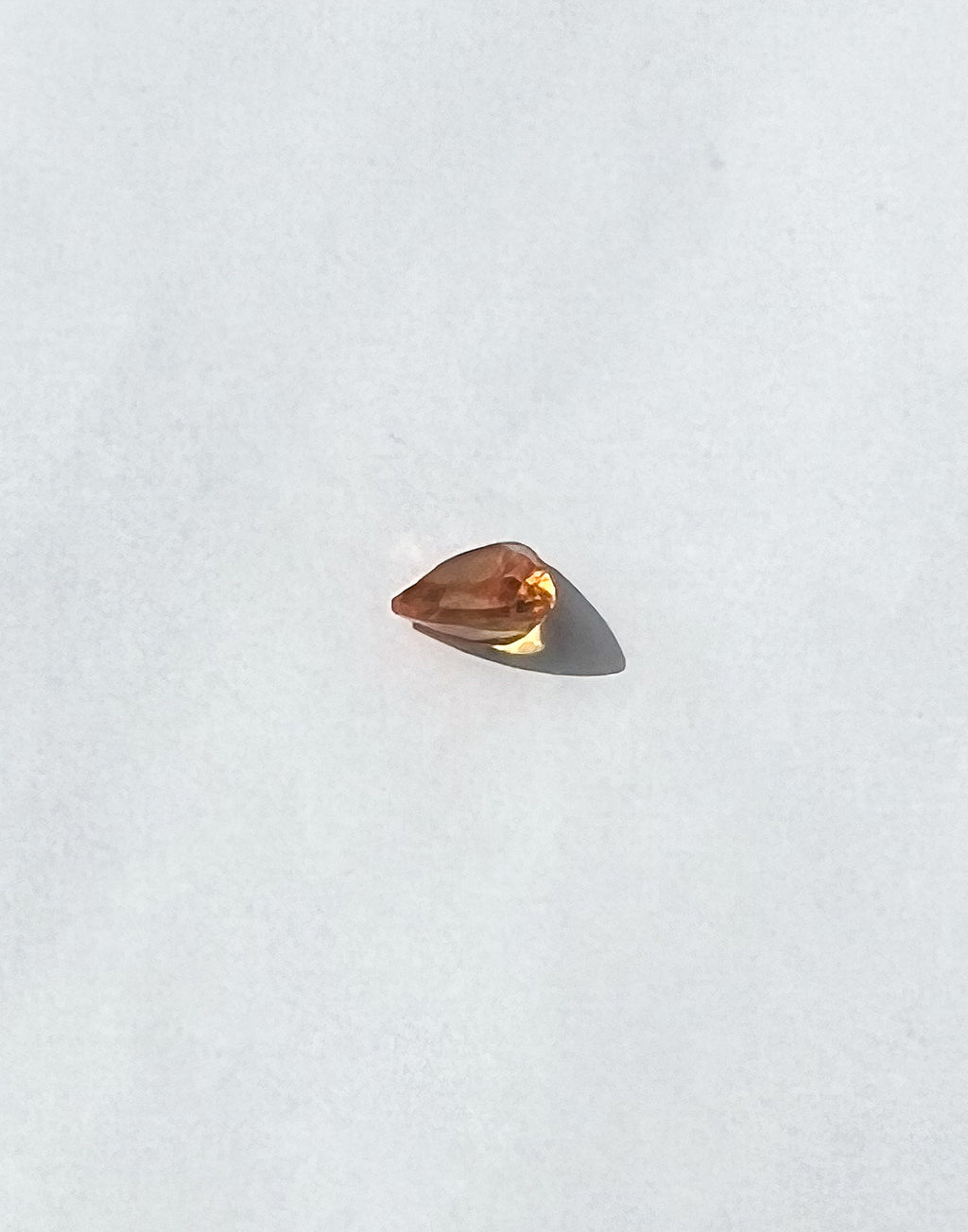 0.85ct Orange Yellow Trillion Songea Sapphire — Solitaire Ring or Pendant — Made to Order