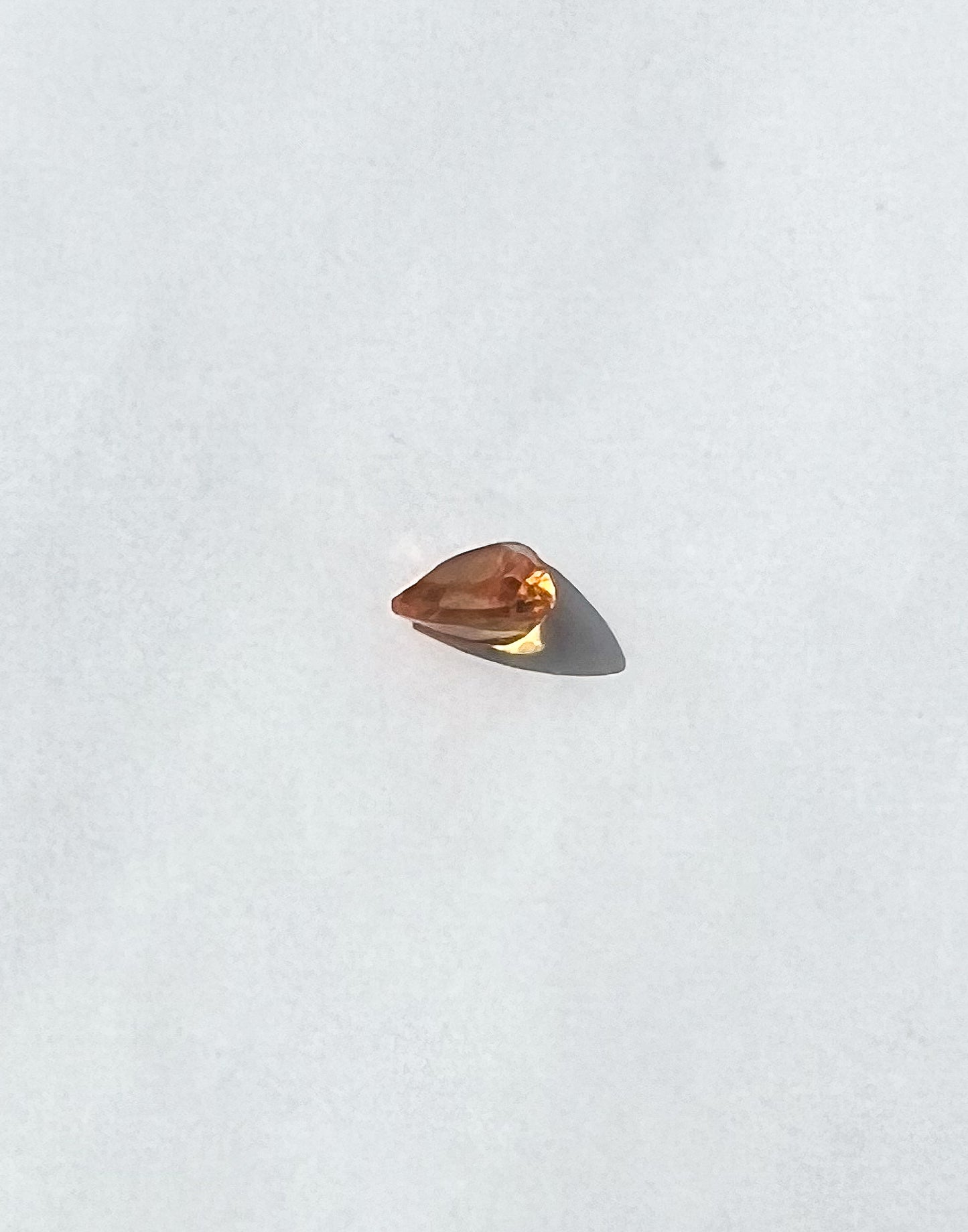 0.85ct Orange Yellow Trillion Songea Sapphire — Solitaire Ring or Pendant — Made to Order