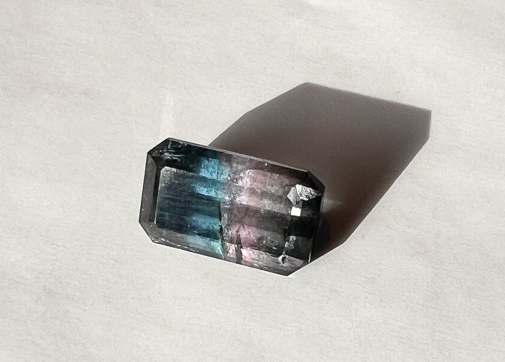 3.25ct Dark Purple–Pink–Blue Afghan Tourmaline — Palimpsest Signet — Made to Order
