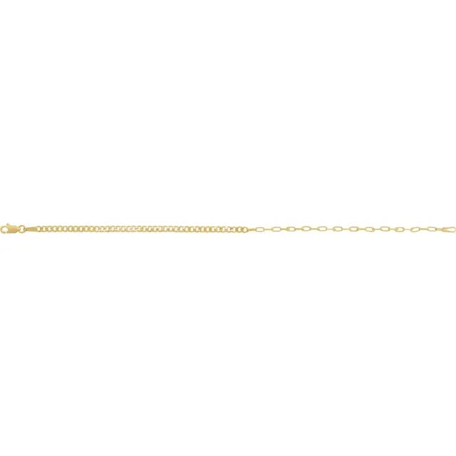 THE CURB & PAPERCLIP BRACELET