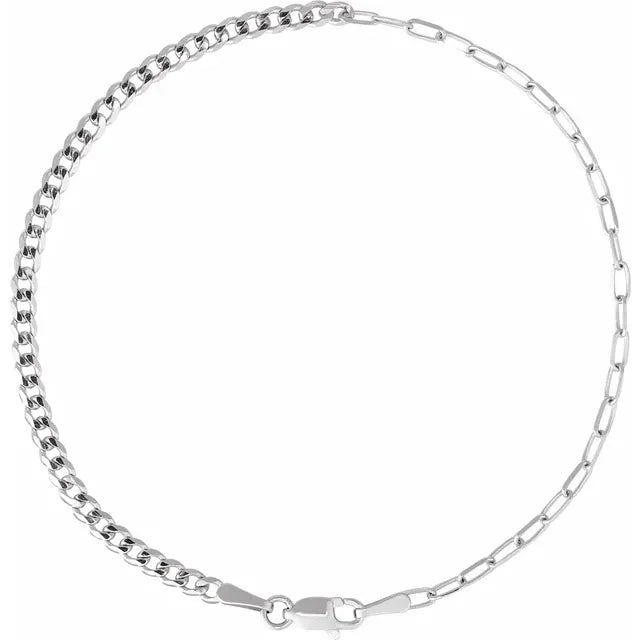 THE CURB & PAPERCLIP BRACELET